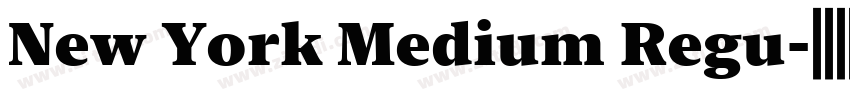 New York Medium Regu字体转换